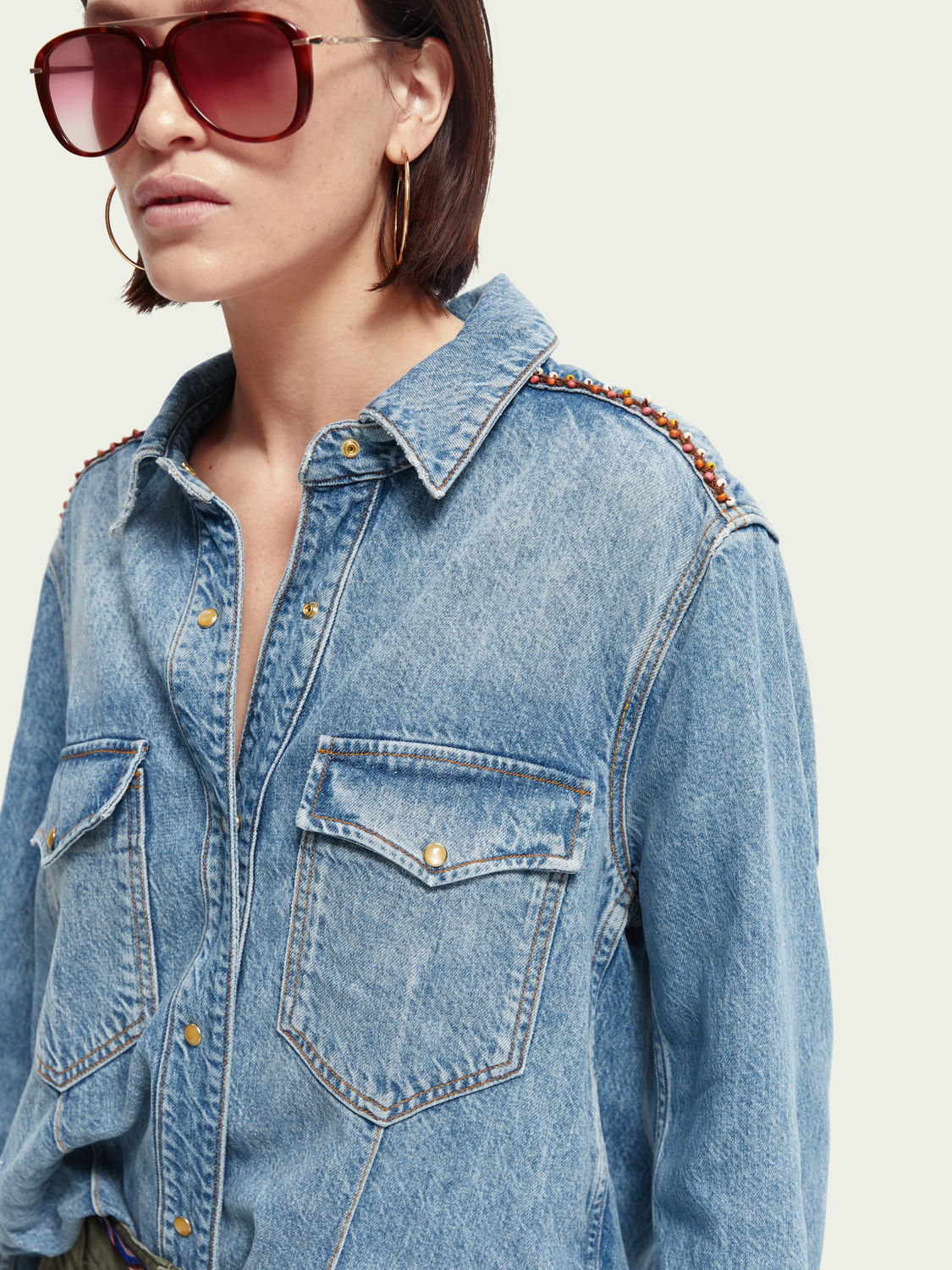 Washed Denim Shirt | scotch & soda outlet