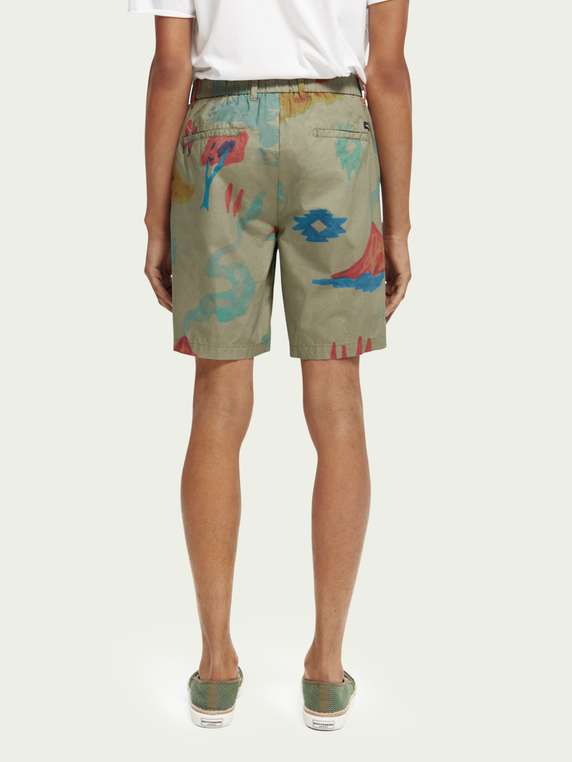 The Twilt Organic Printed Chino Shorts | Scotch And Soda Outlet