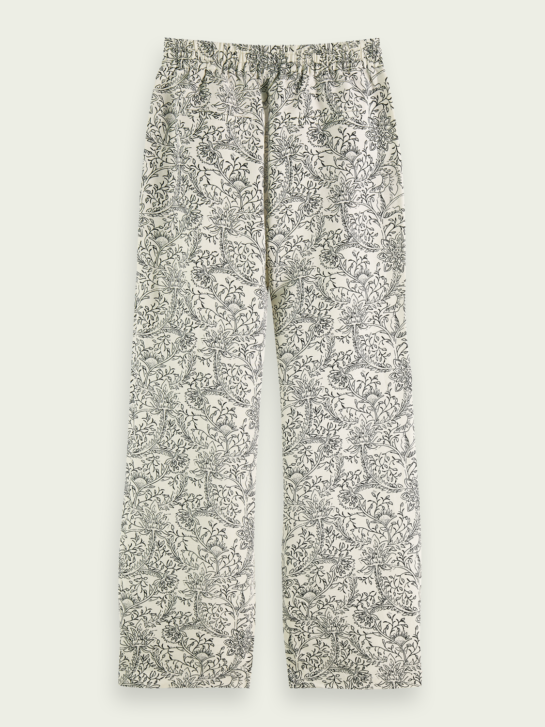 Gia Mid-Rise Wide-Leg Elasticated Trousers | scotch & soda outlet