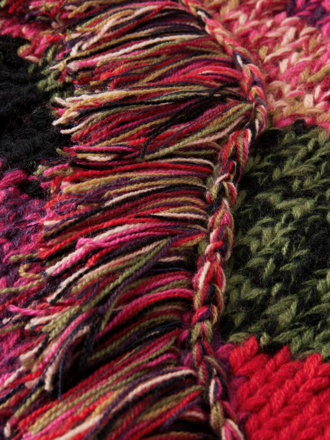 Chunky Hand-Knit Fringed Sweater | scotch & soda outlet