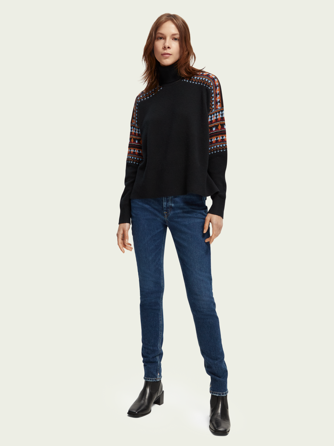 Fair Isle Turtleneck Sweater | scotch & soda outlet