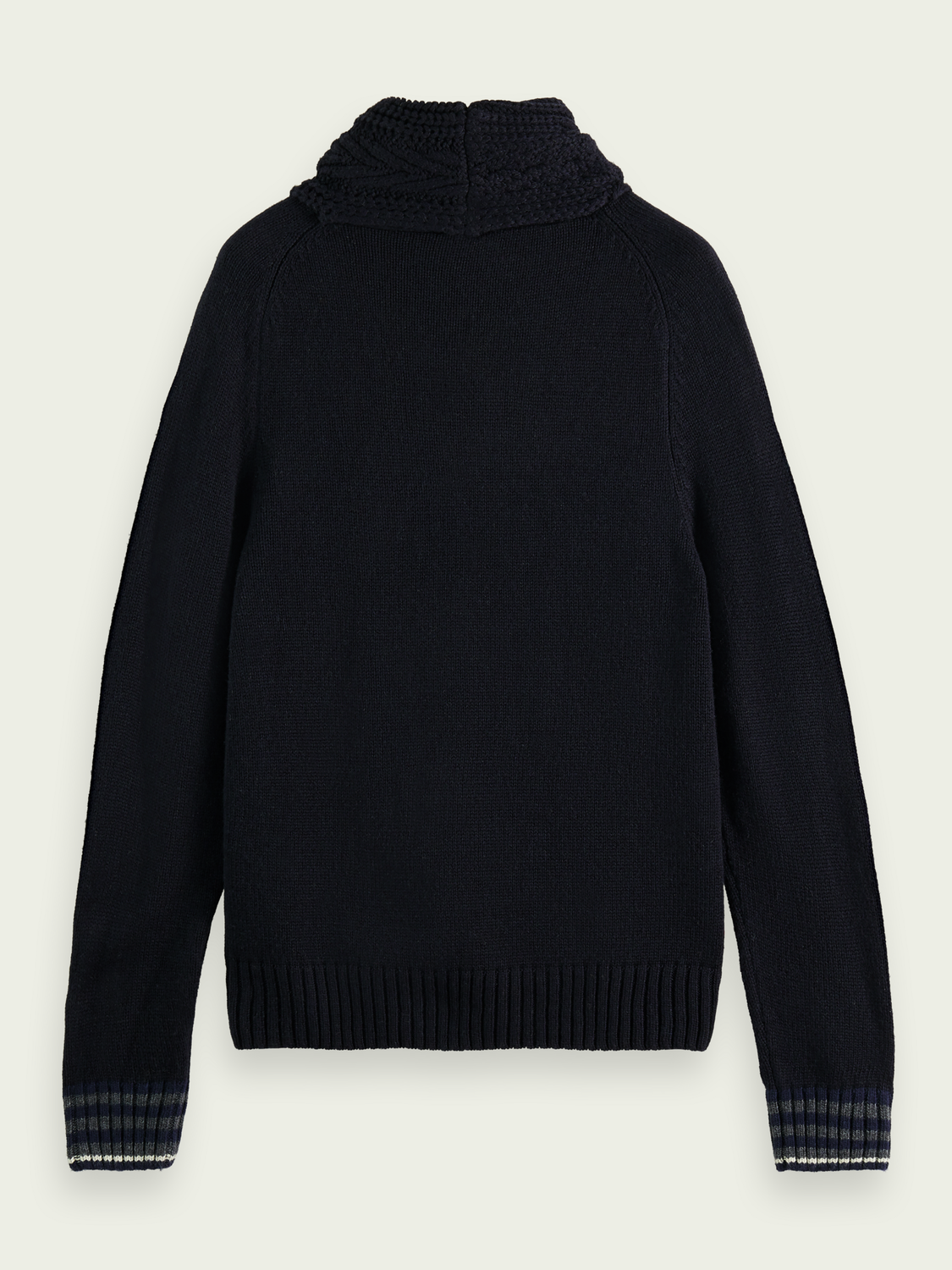 Sweater With Twisted Collar | Scotch And Soda Outlet