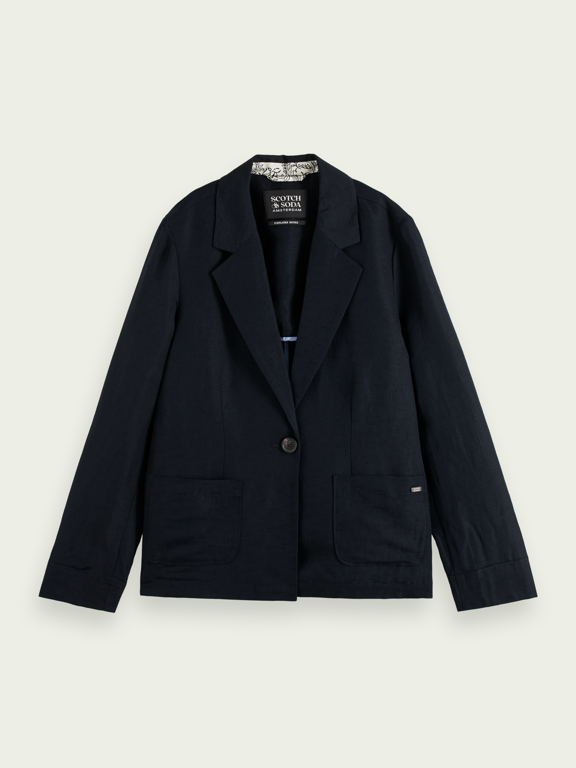 Relaxed Single-Breasted Blazer | scotch & soda outlet