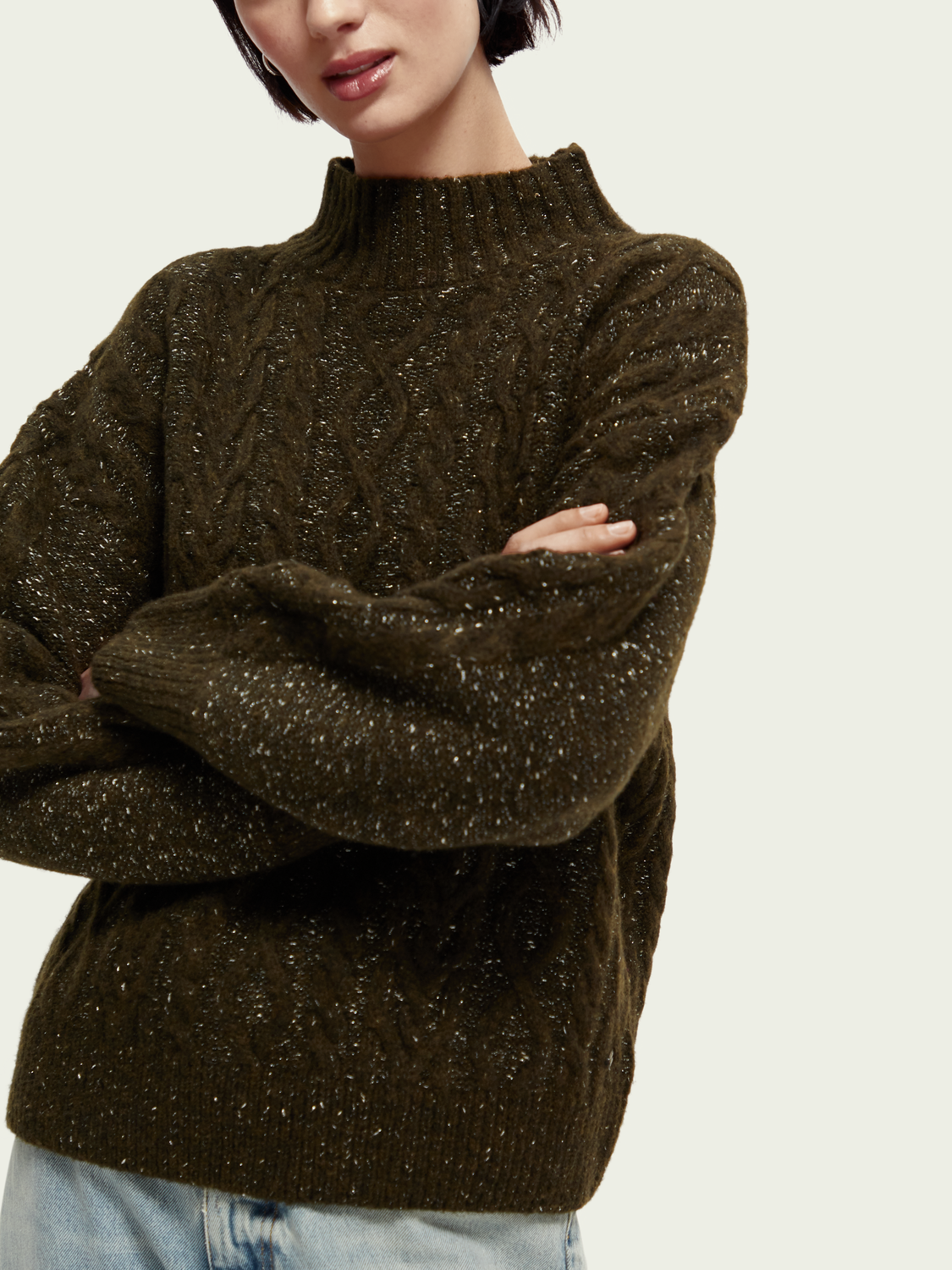 Wool-Blended Knitted Turtleneck Sweater | scotch & soda outlet