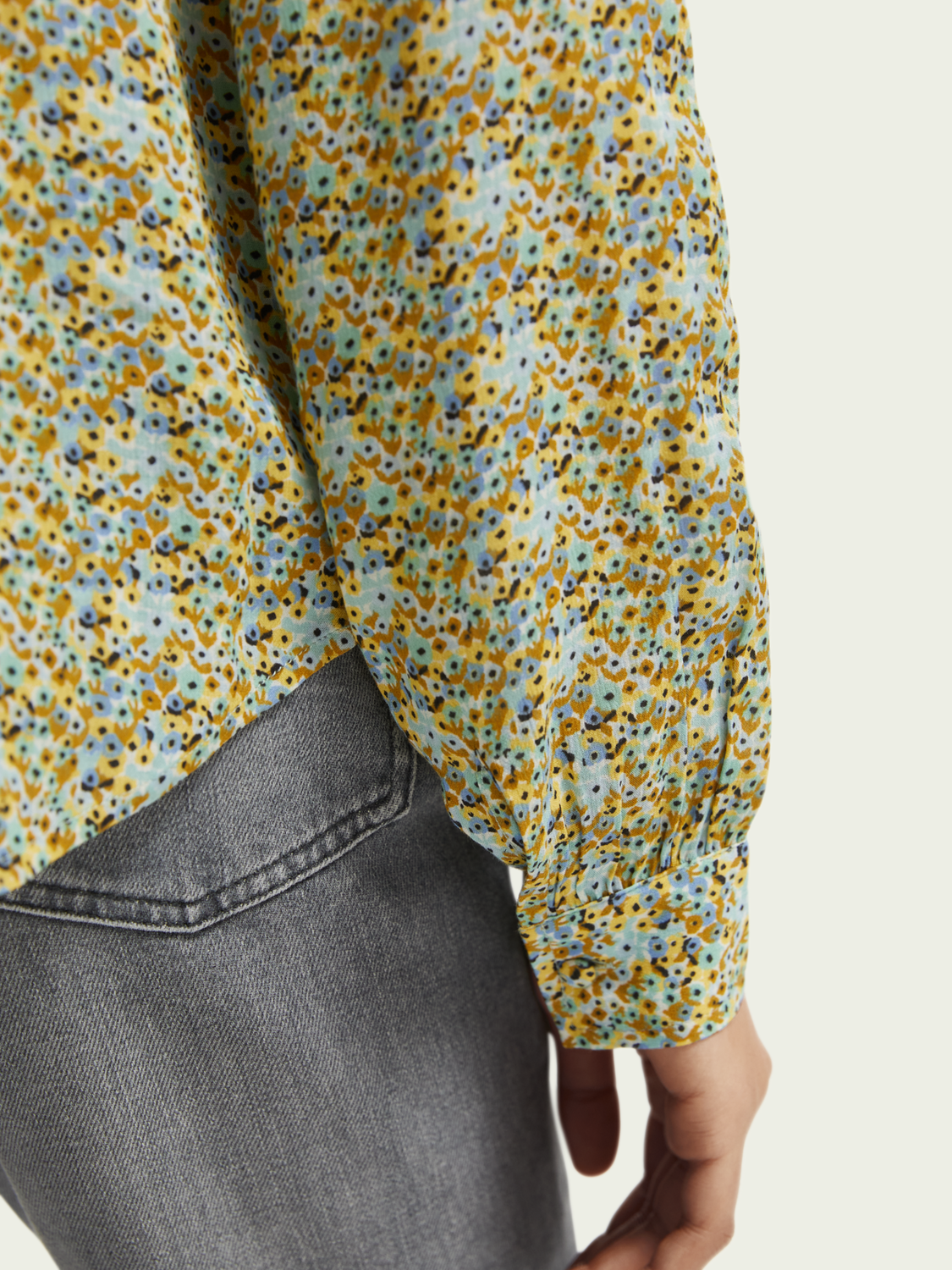 Printed Long-Sleeved Shirt | scotch & soda outlet