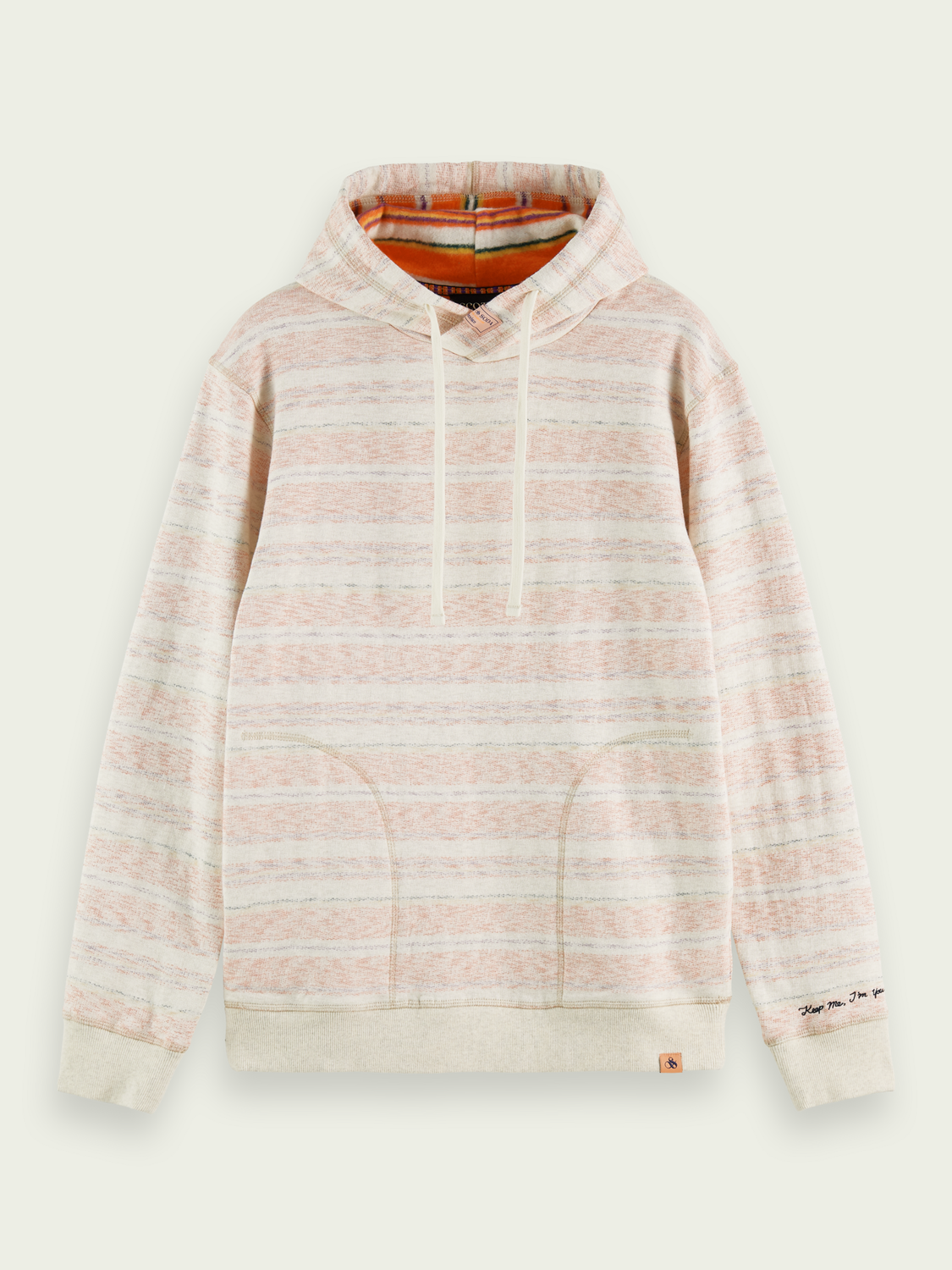 Striped Brushed Felpa Hoodie | Scotch And Soda Outlet