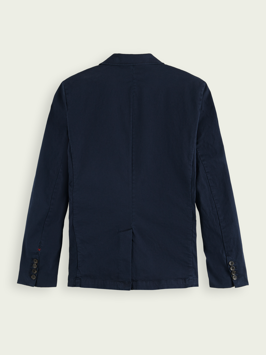 Structured Garment Dyed Cotton-Blend Blazer | Scotch And Soda Outlet