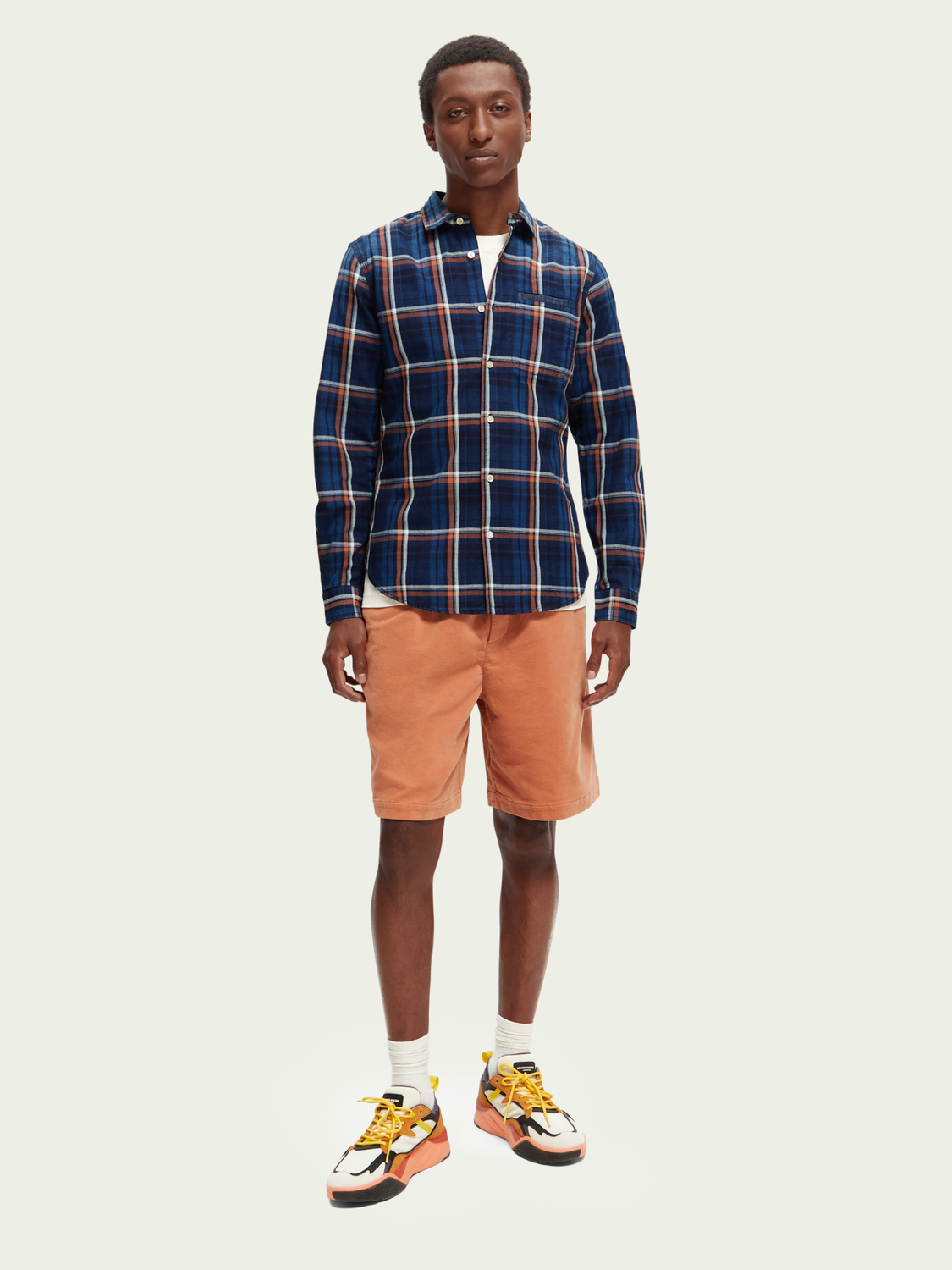 Slim-Fit Yarn-Dyed Checked Shirt | Scotch And Soda Outlet