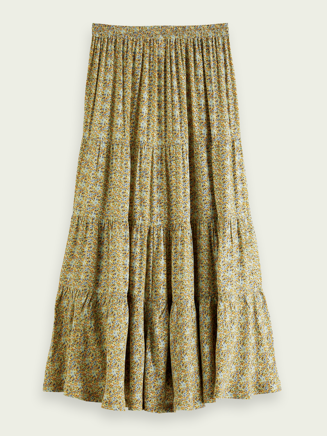 Button-Up Tiered Maxi Skirt | scotch & soda outlet