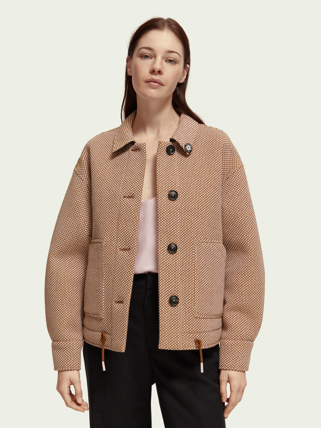 Bouclé Woven Overshirt | scotch & soda outlet