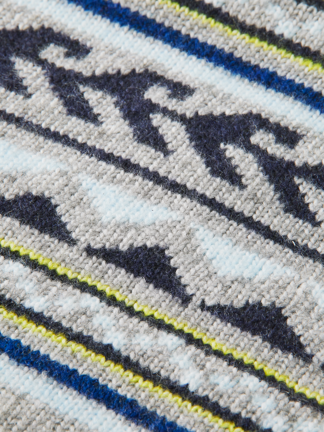 Half-Zip Intarsia Knit Sweater