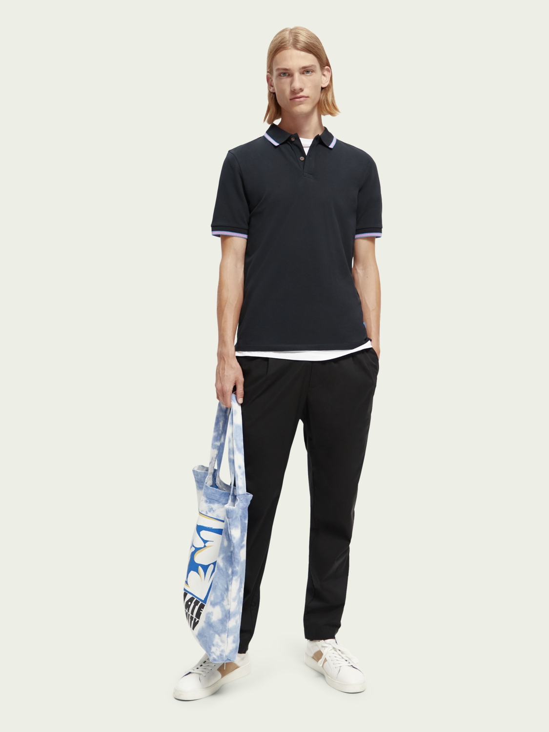 Organic Cotton Contrast-Tipped Pique Polo | Scotch And Soda Outlet