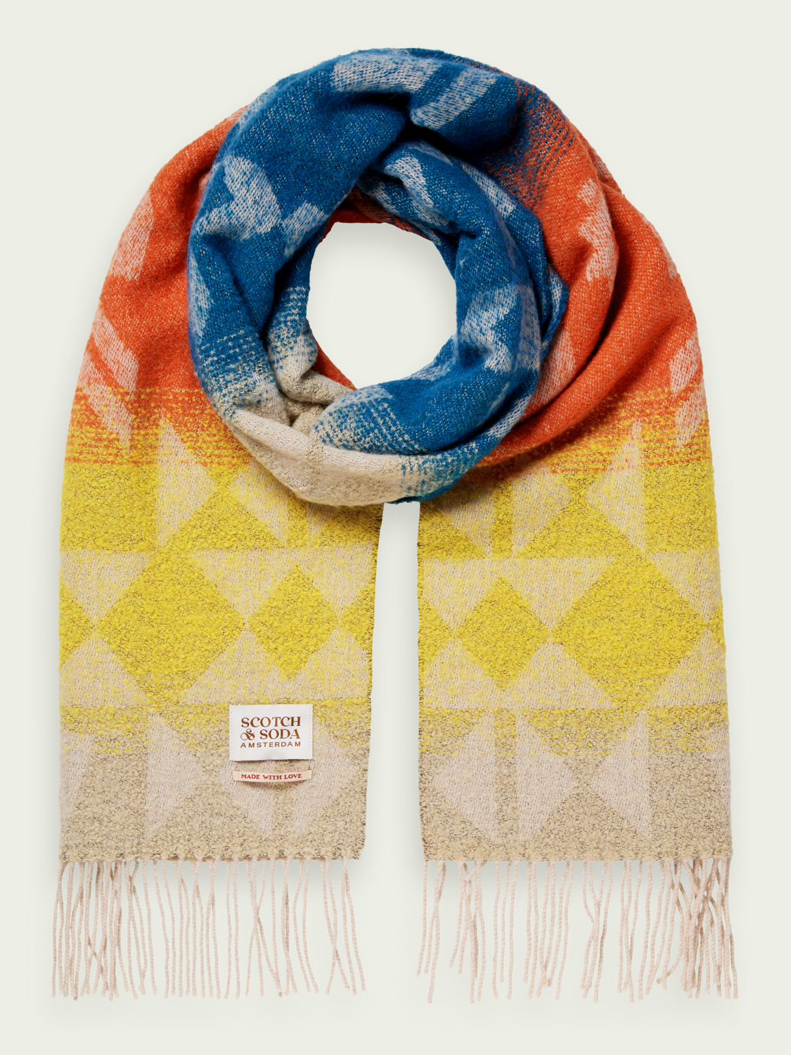 Wool-Blend Brushed Scarf | Scotch And Soda Outlet