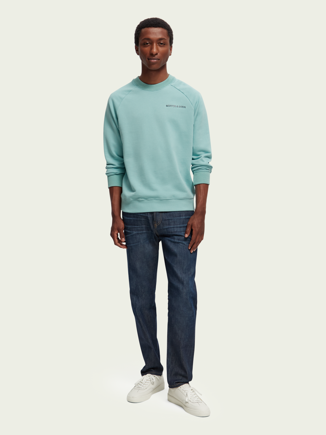 Unisex Organic Cotton Crewneck Sweatshirt | scotch & soda outlet