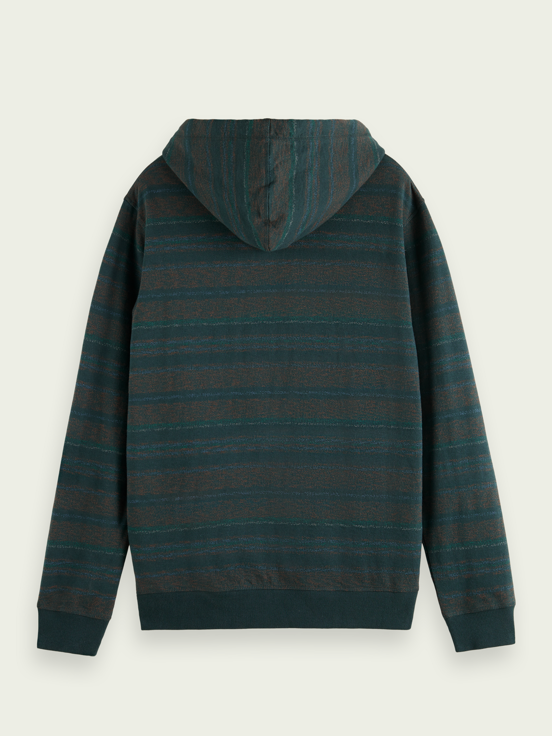 Striped Contrast-Lined Hoodie | Scotch And Soda Outlet