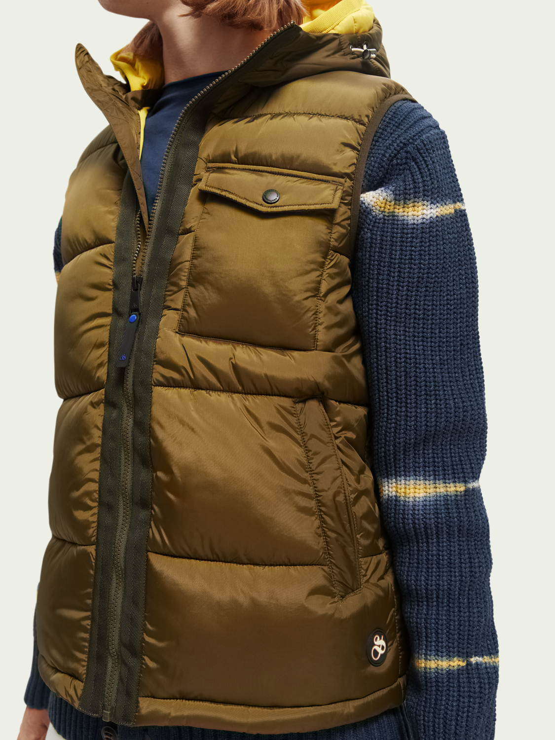 Hooded Quilted Bodywarmer | Scotch And Soda Outlet