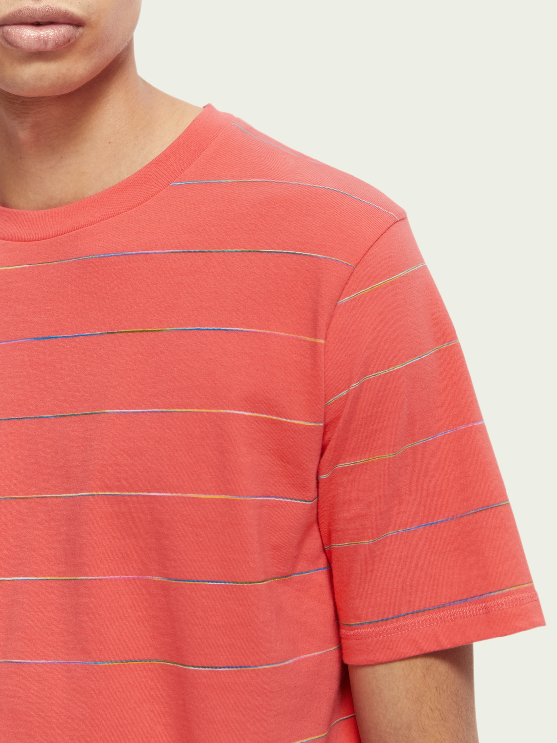 Yarn-Dyed Striped Organic Cotton T-Shirt | Scotch And Soda Outlet