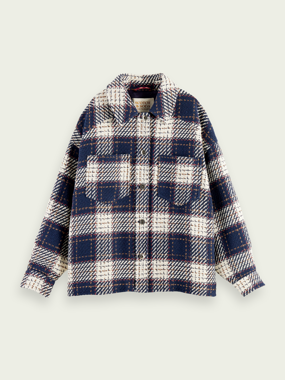 Checked Padded Overshirt | scotch & soda outlet