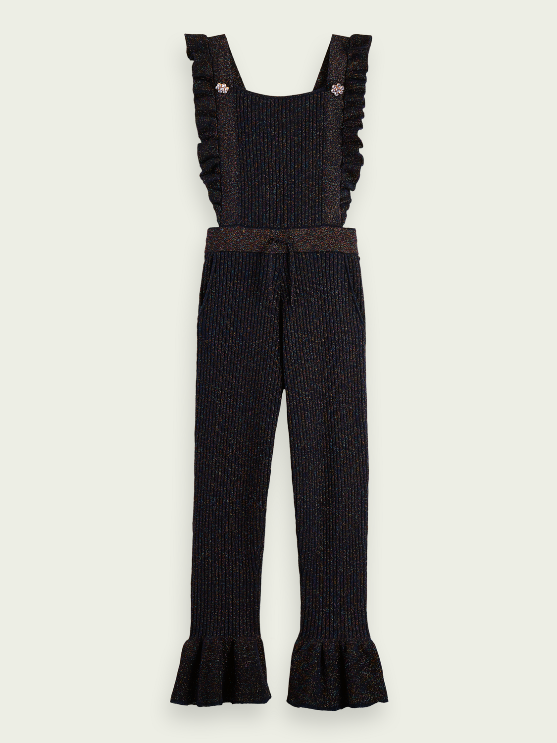 Scotch Soda Outlet | Ruffled Knit Dungarees