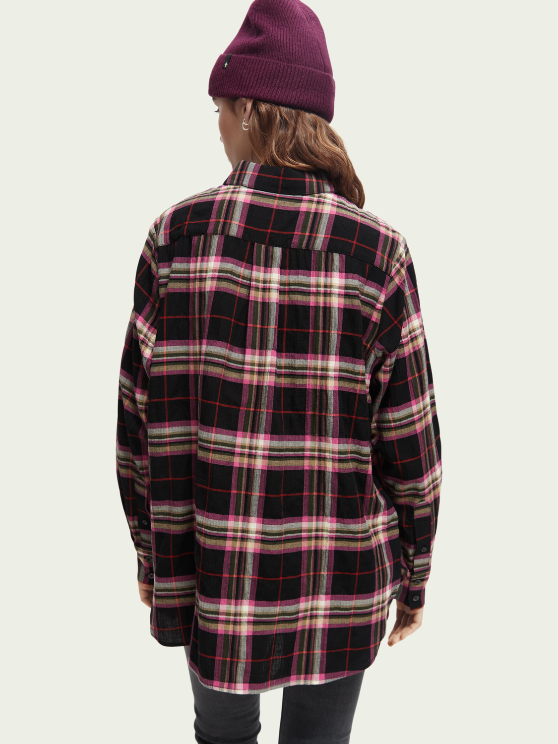 Oversized Checked Shirt | scotch & soda outlet