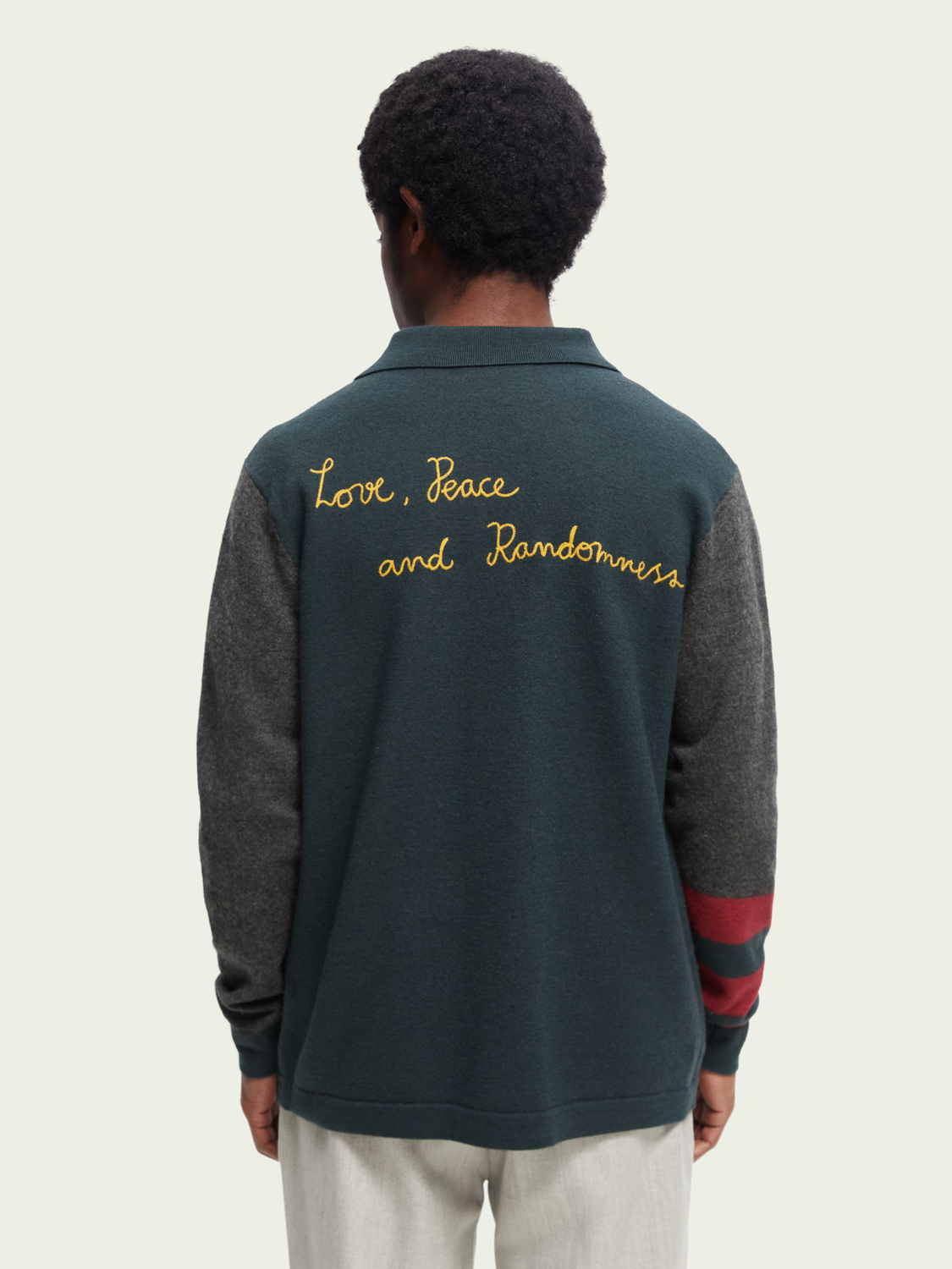 Felted Wool Varsity Sweater | Scotch And Soda Outlet