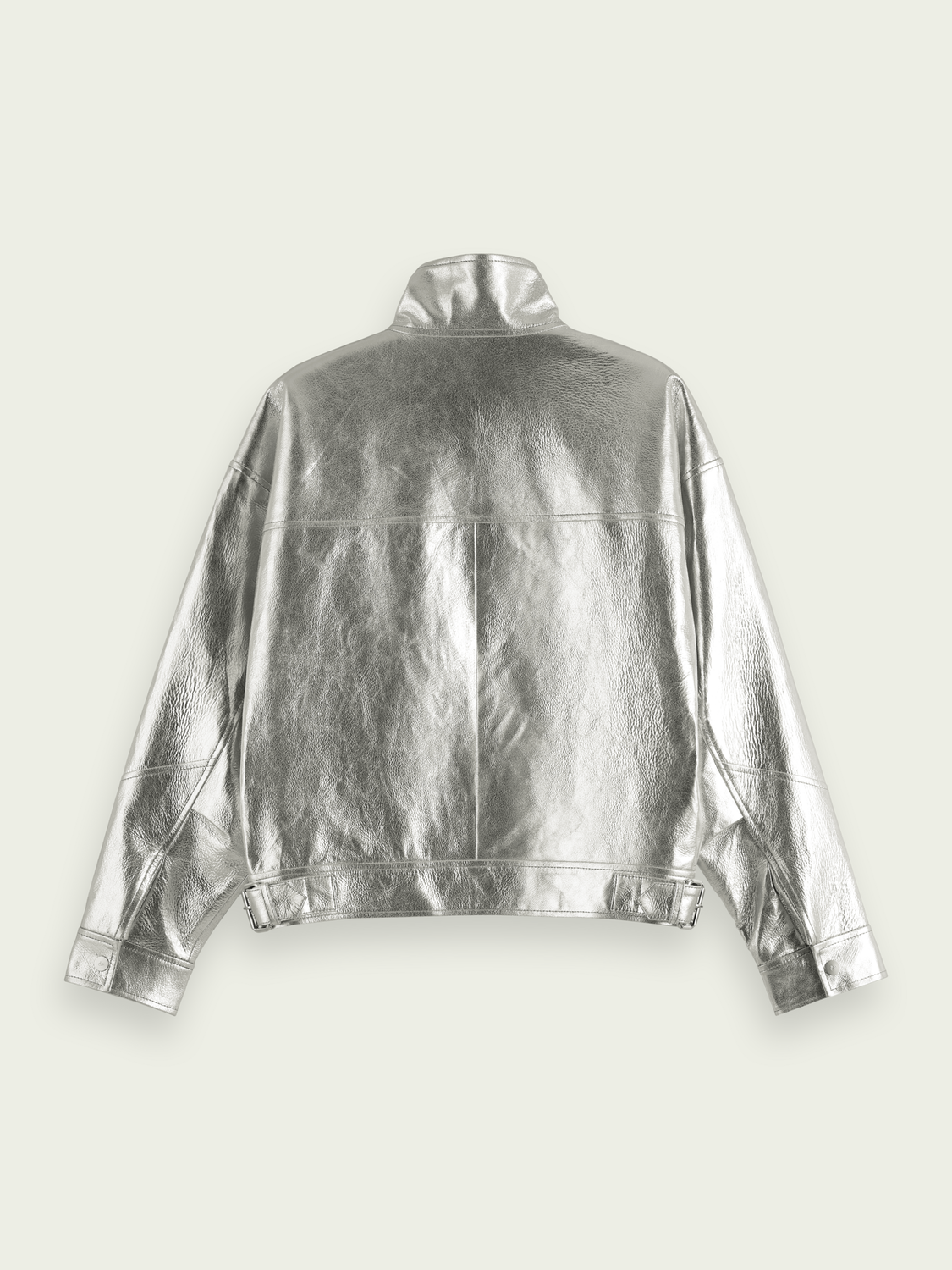 Metallic Leather Jacket | scotch & soda outlet