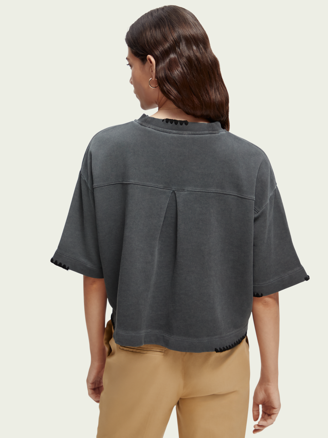 Boxy-Fit Organic Cotton Crewneck T-Shirt | scotch & soda outlet