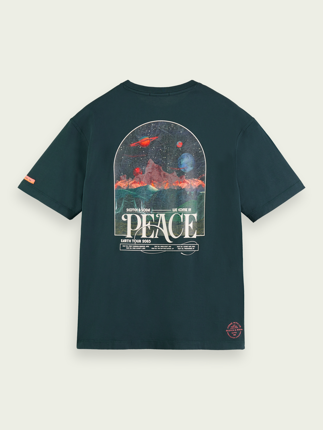 Organic Cotton Jersey Artwork T-Shirt | Scotch And Soda Outlet