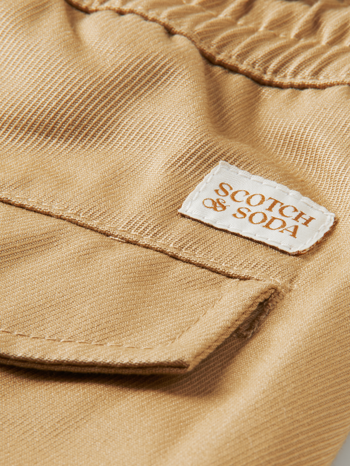 Relaxed Slim Fit Organic Cotton Twill Trousers