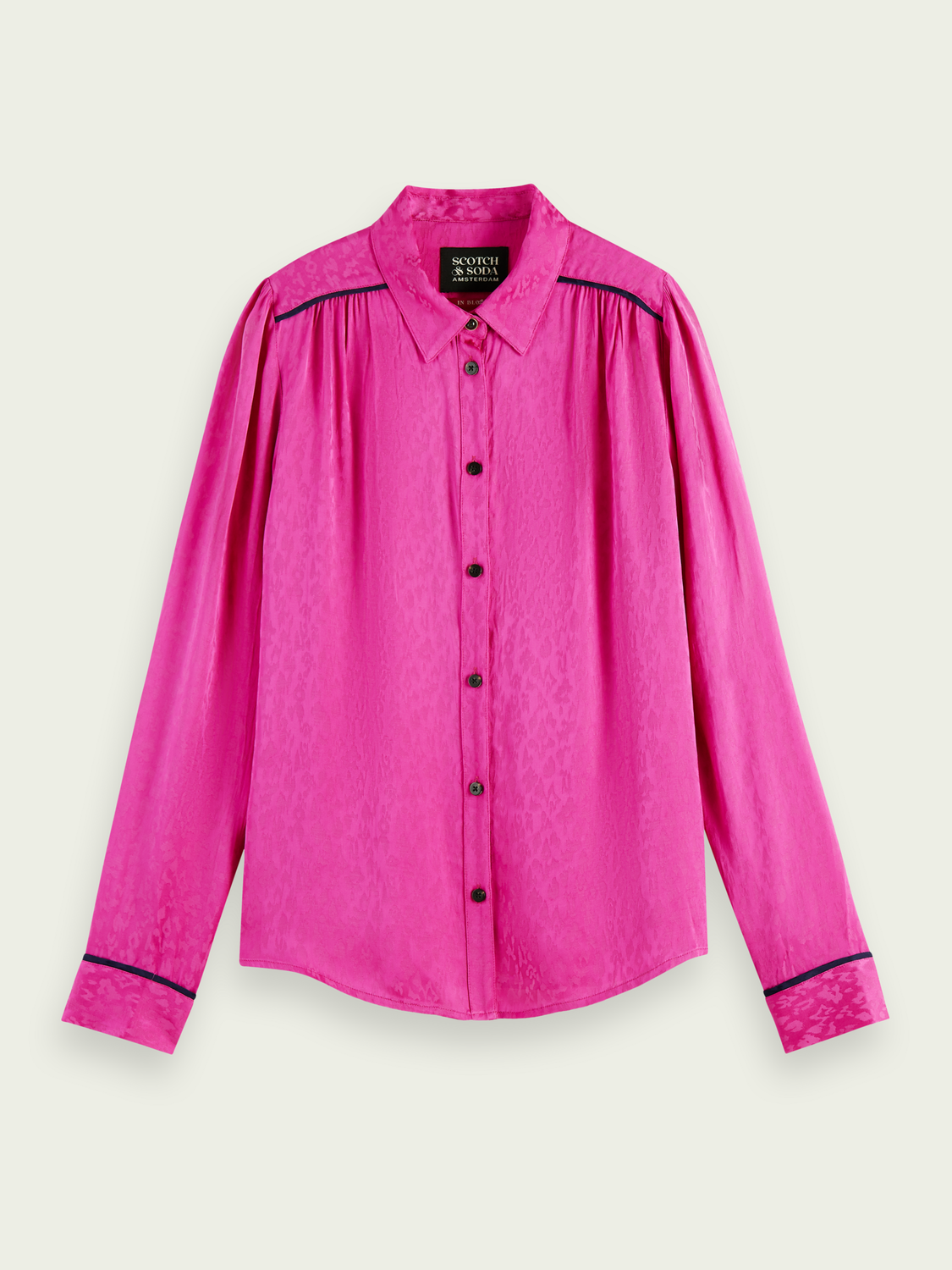 Slim Fit Piped Shirt | scotch & soda outlet