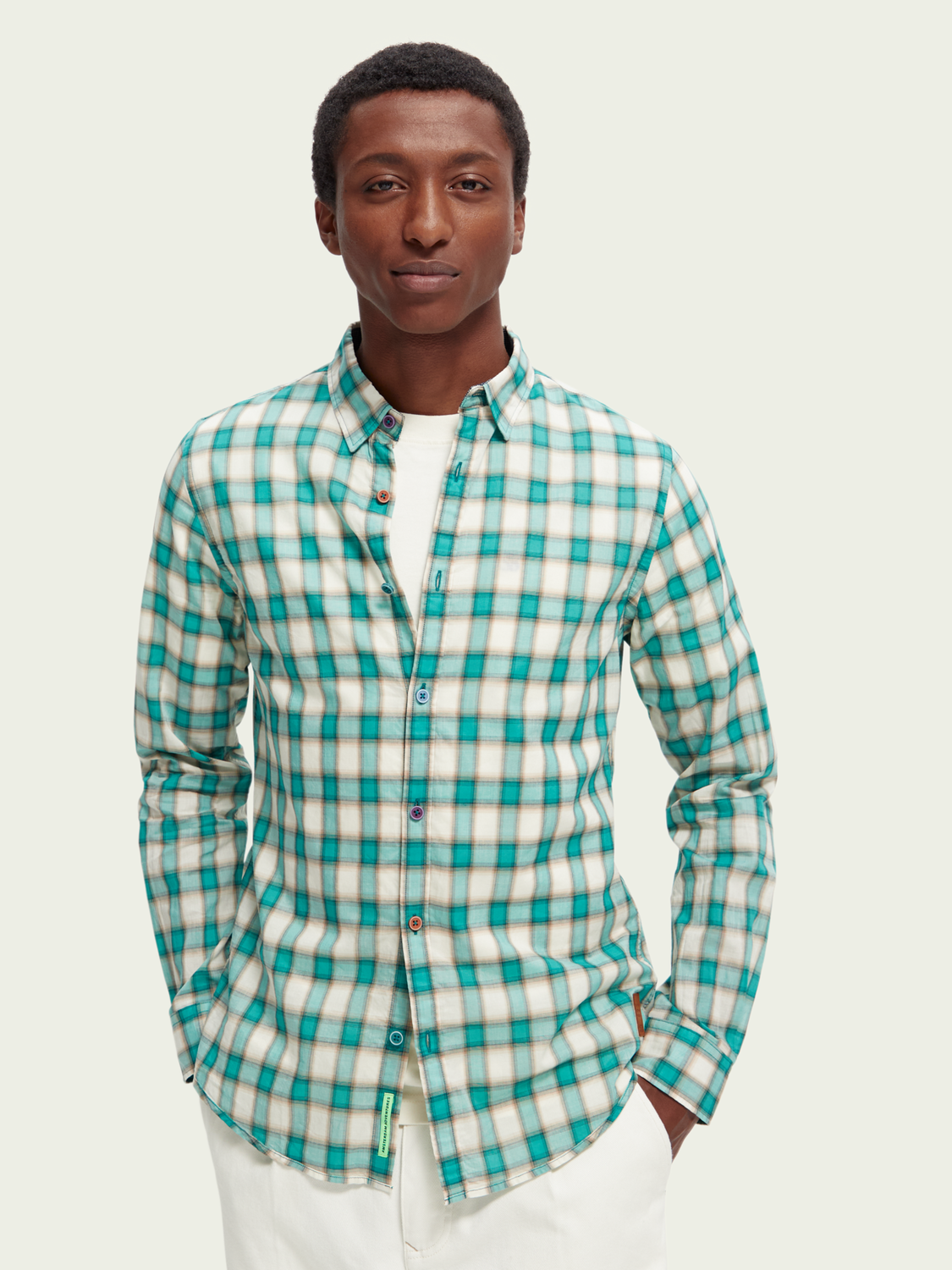 Slim-Fit Checked Shirt | Scotch And Soda Outlet