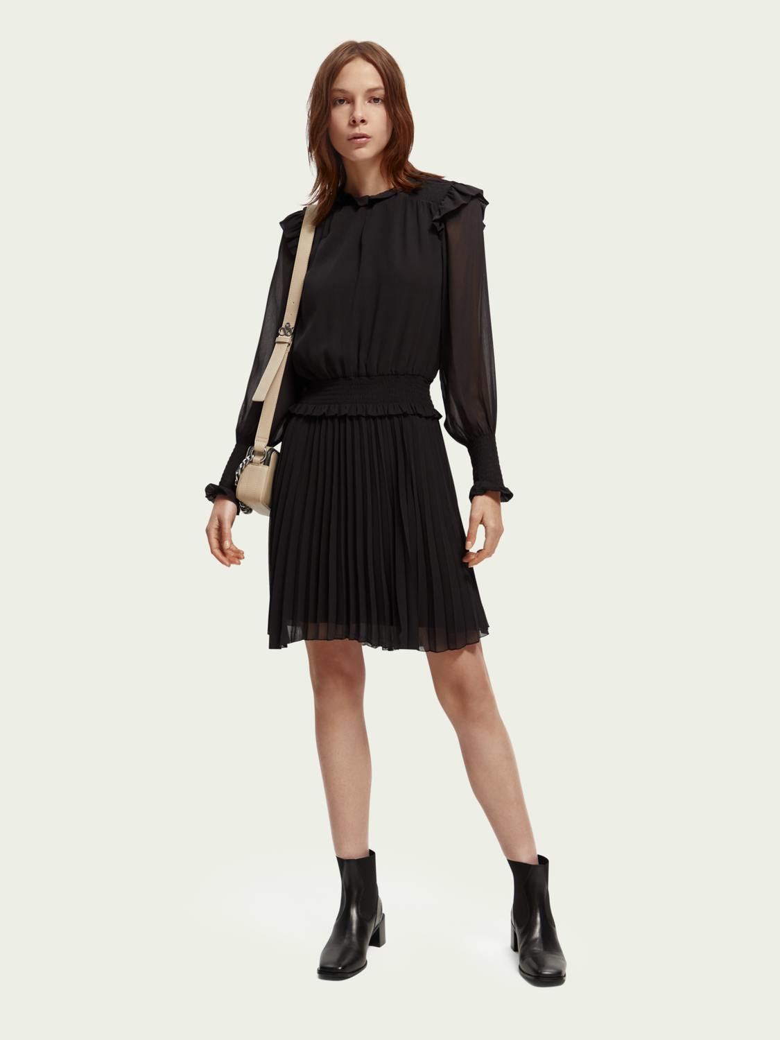 Smocked Mini Dress | scotch & soda outlet