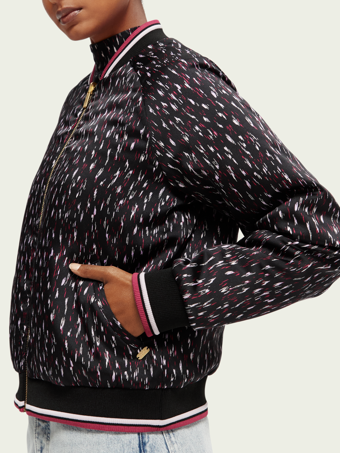 Printed Reversible Padded Bomber Jacket | scotch & soda outlet