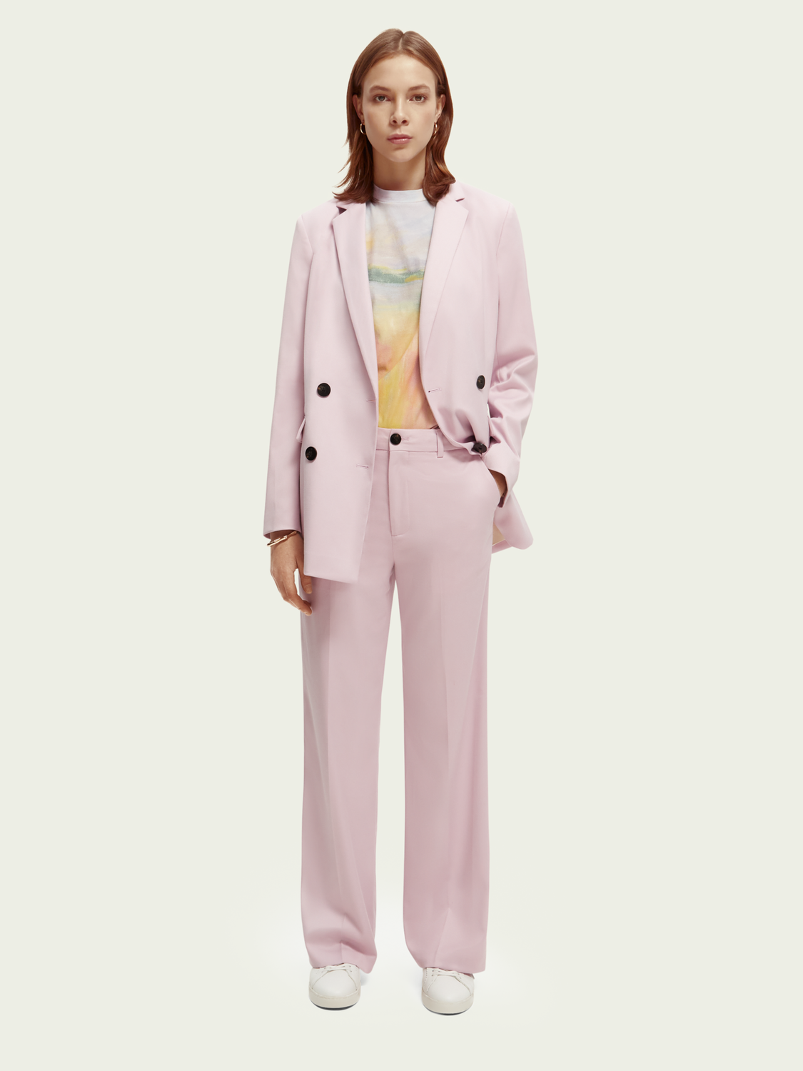 Edie High-Rise Wide-Leg Trousers | scotch & soda outlet