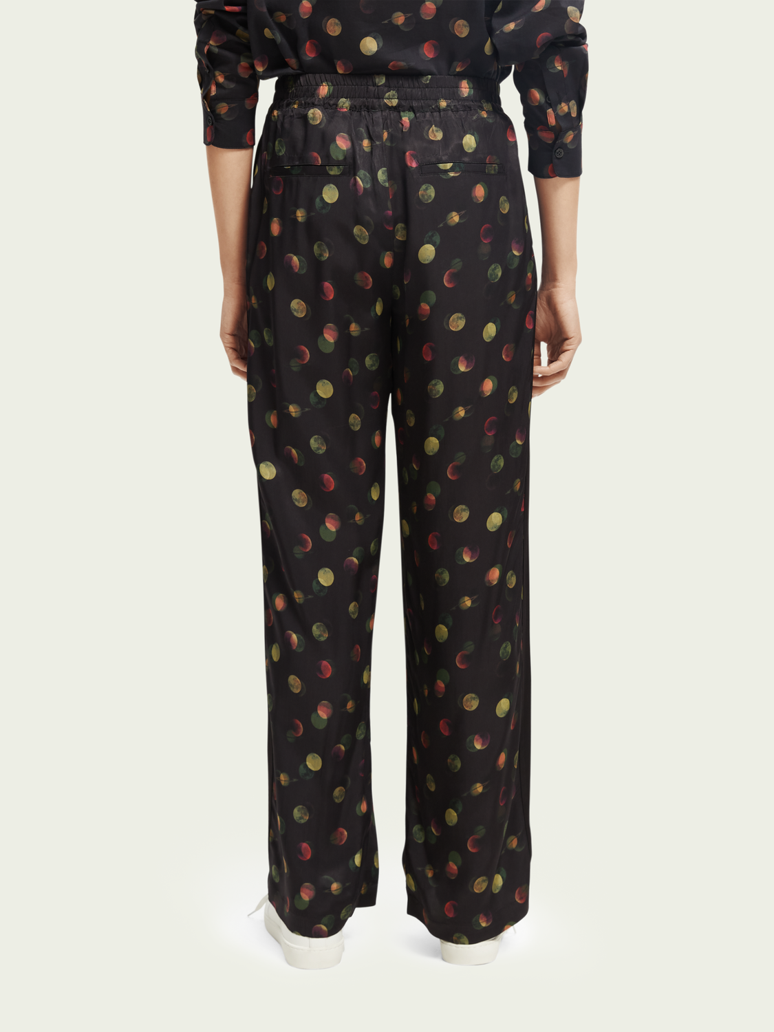 Gia Mid-Rise Wide-Leg Elasticated Trousers | scotch & soda outlet