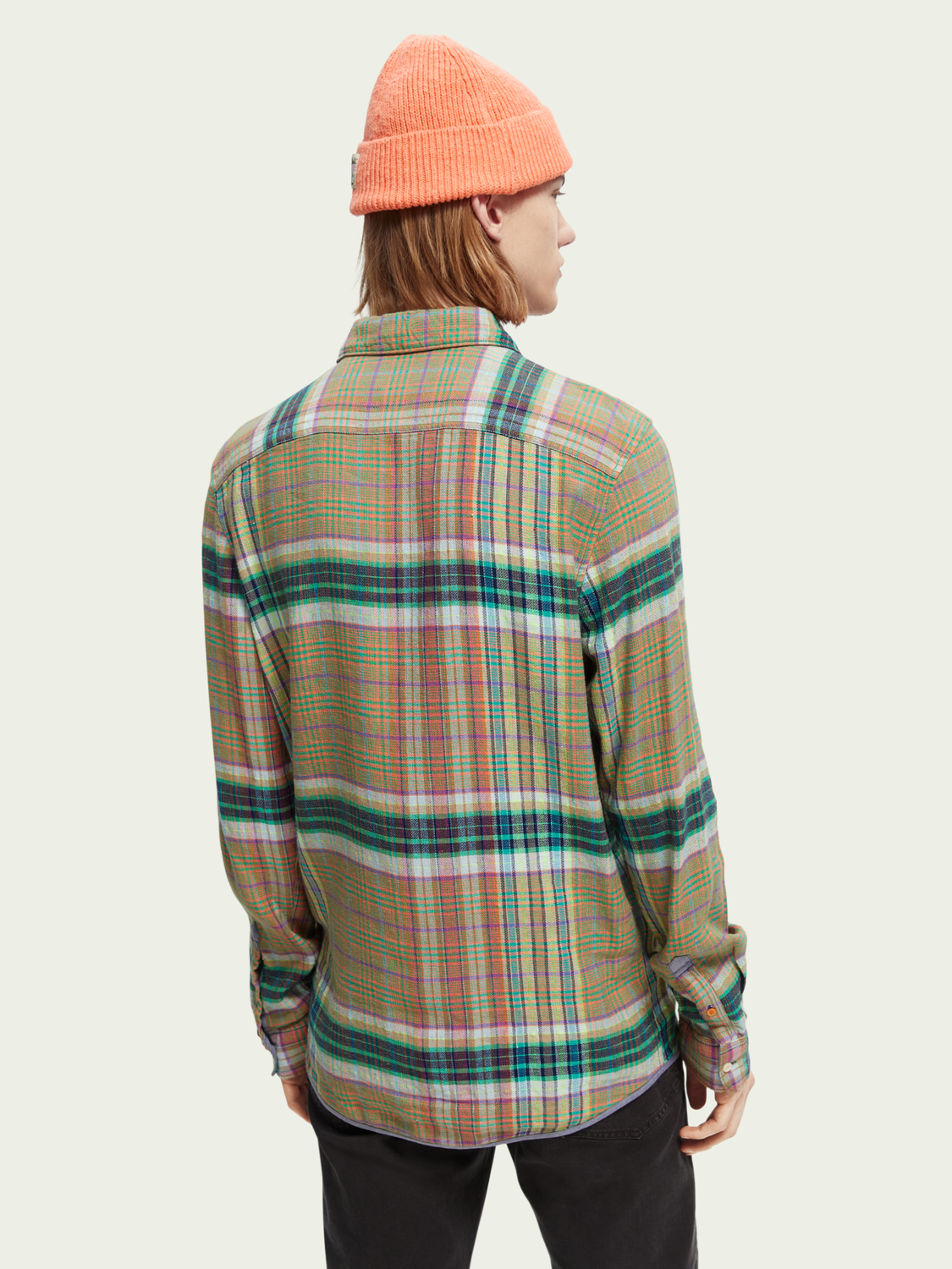 Regular-Fit Lightweight Checked Flannel Shirt | Scotch And Soda Outlet
