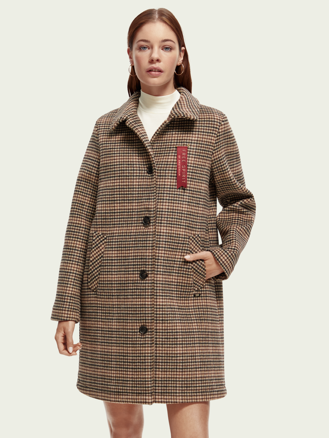 Wool-Blended Tailored Coat | scotch & soda outlet