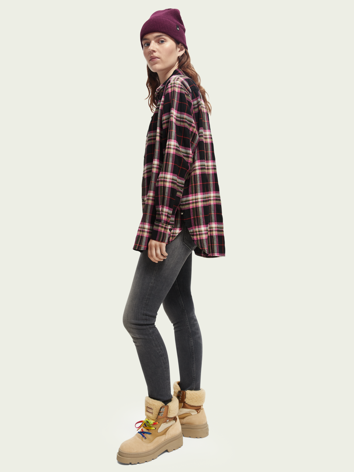 Oversized Checked Shirt | scotch & soda outlet