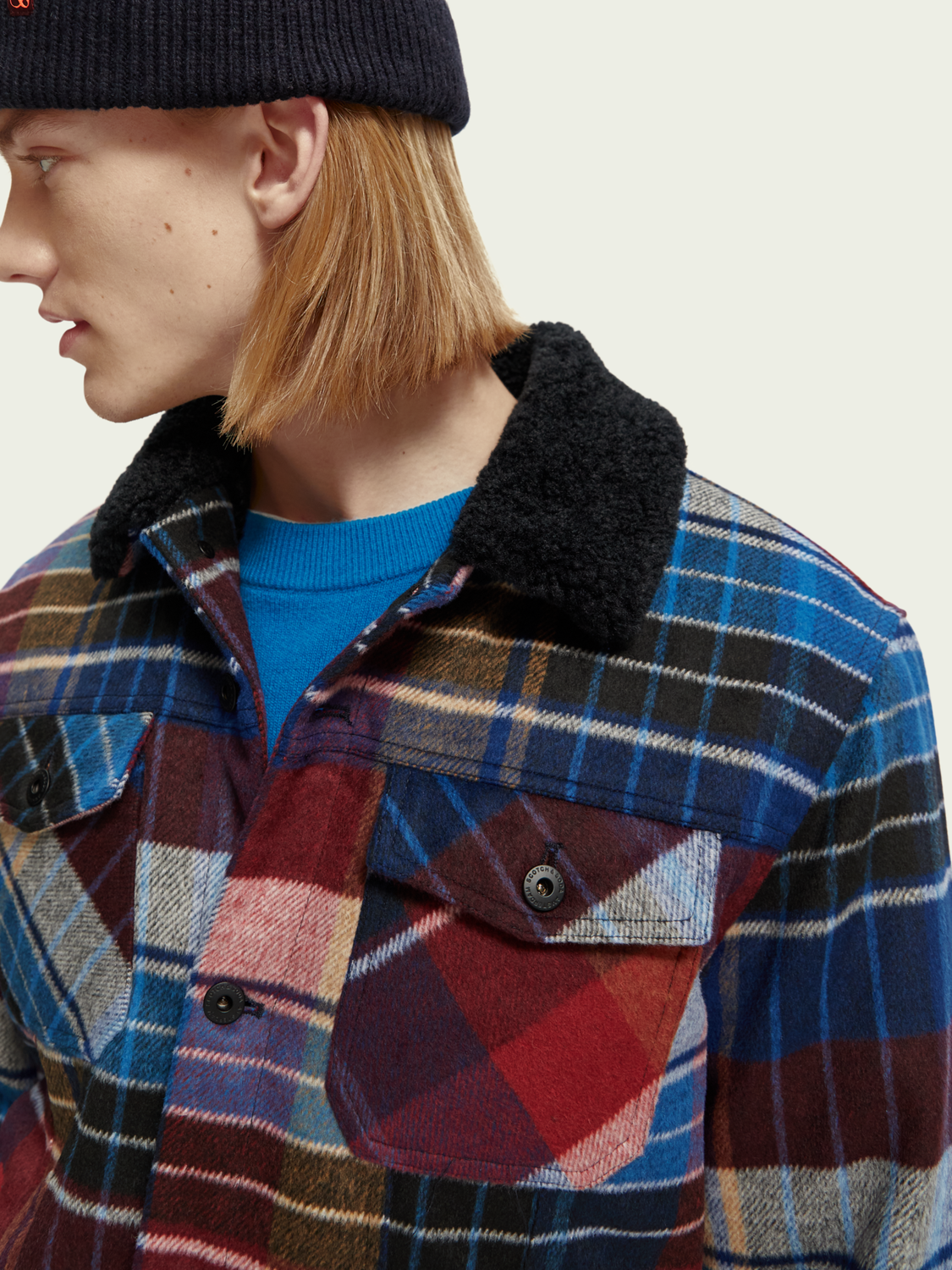 Sherpa-Lined Trucker Jacket | Scotch And Soda Outlet