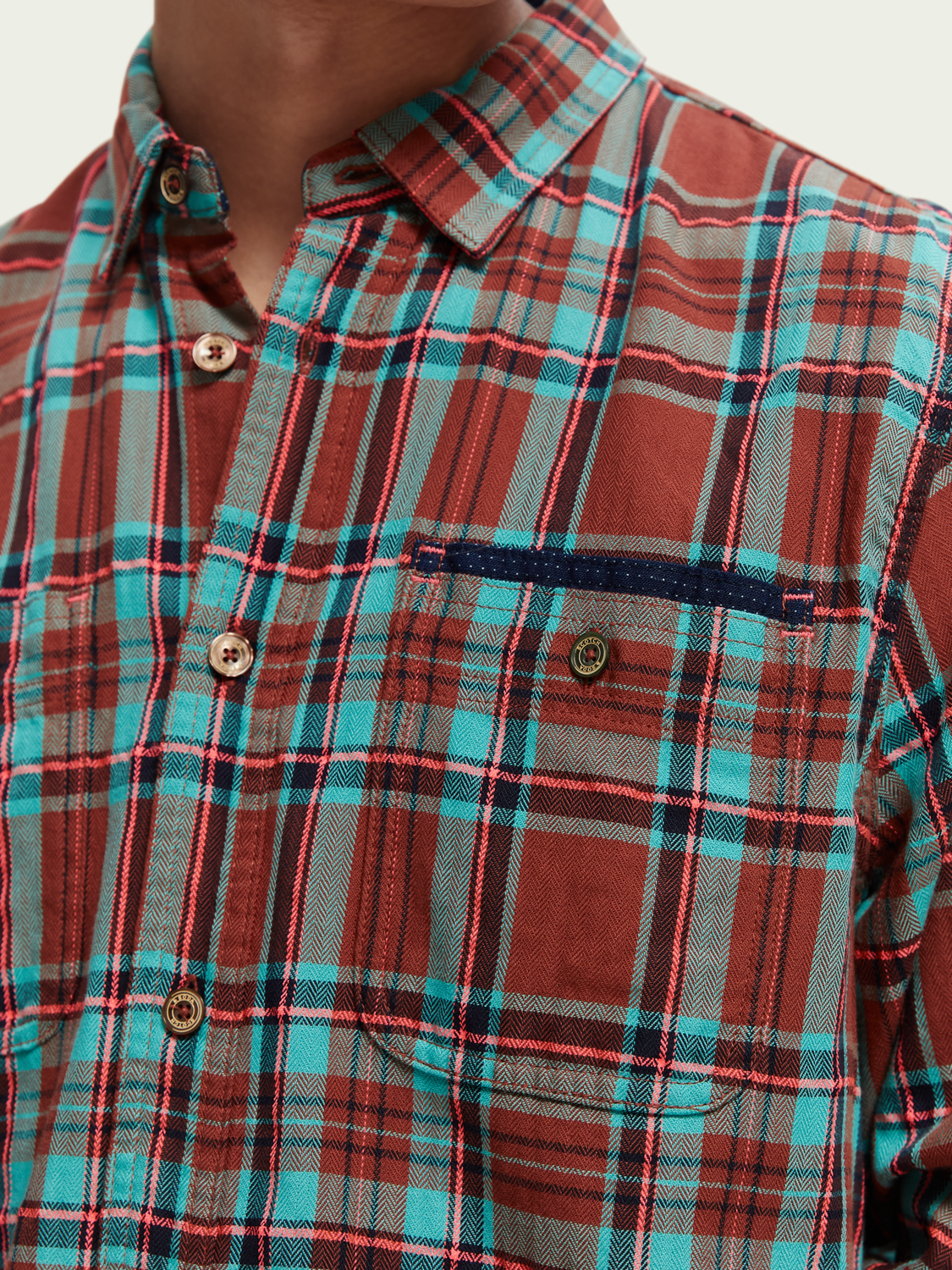 Regular-Fit Checked Flannel Shirt | Scotch And Soda Outlet