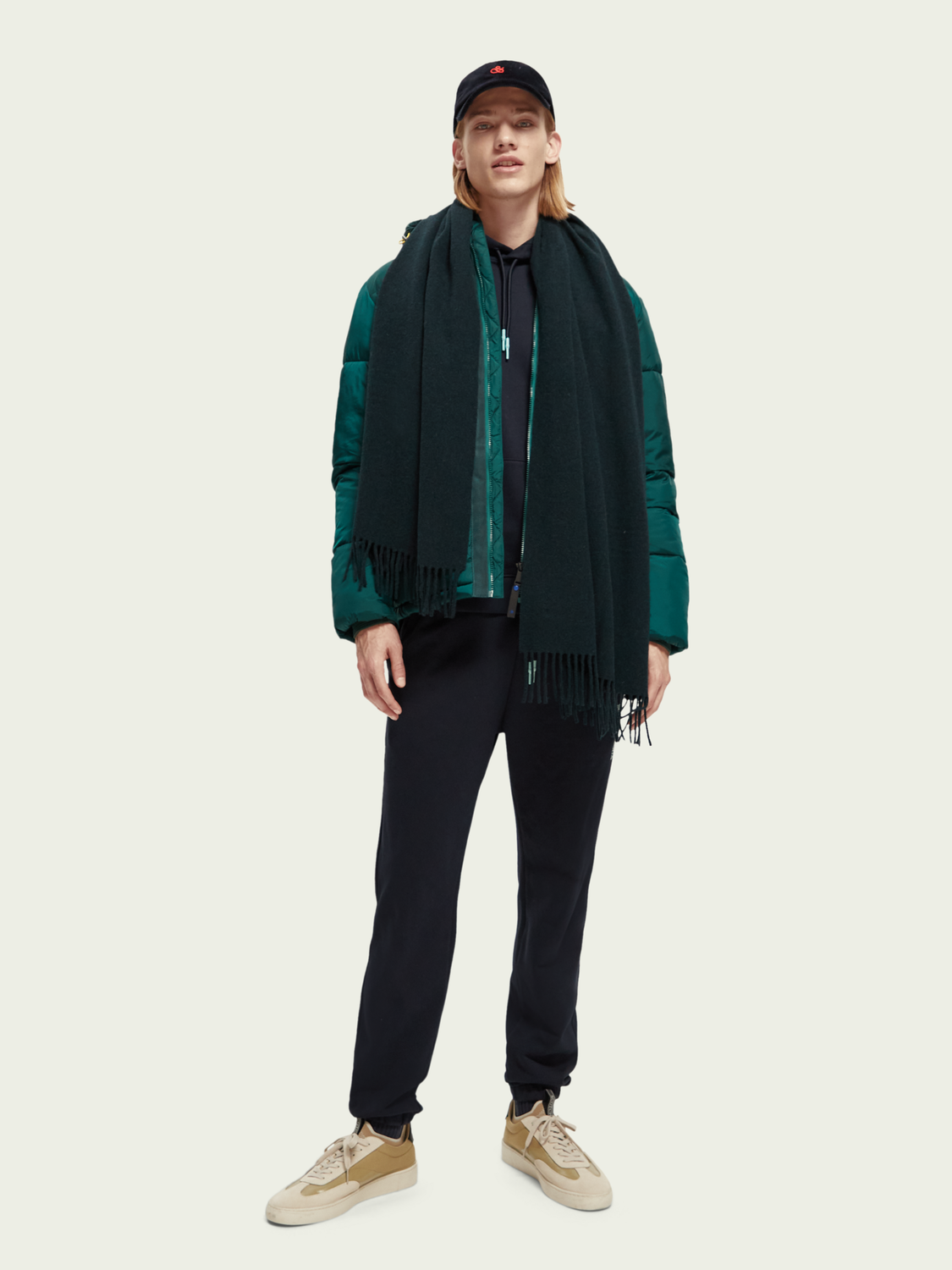 Unisex Fringed Wool Scarf | scotch & soda outlet