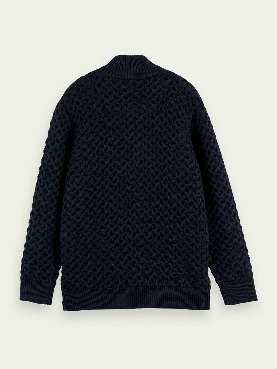 Zip-Through Lattice Cardigan | Scotch And Soda Outlet
