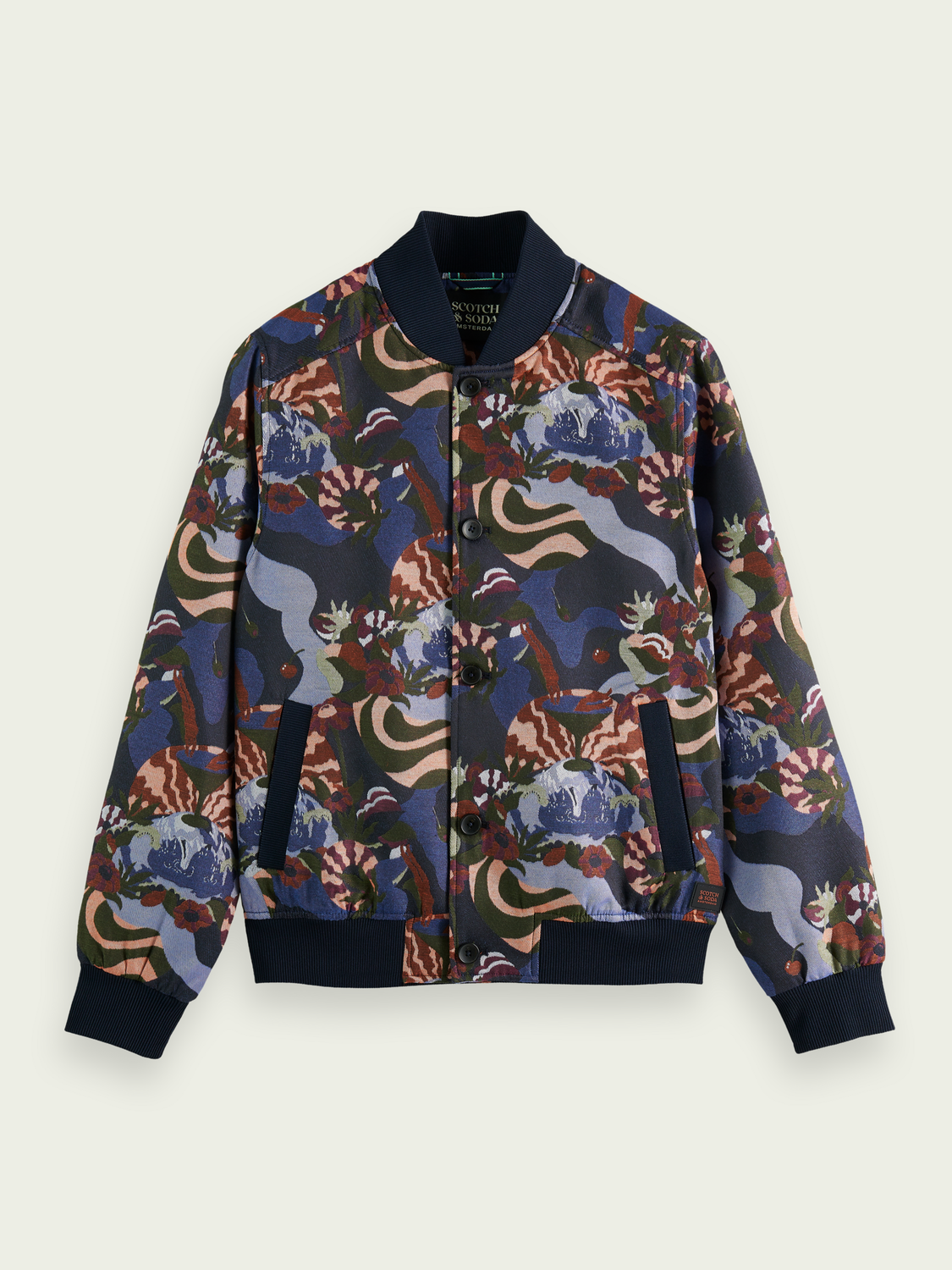 Jacquard Bomber Jacket | Scotch And Soda Outlet