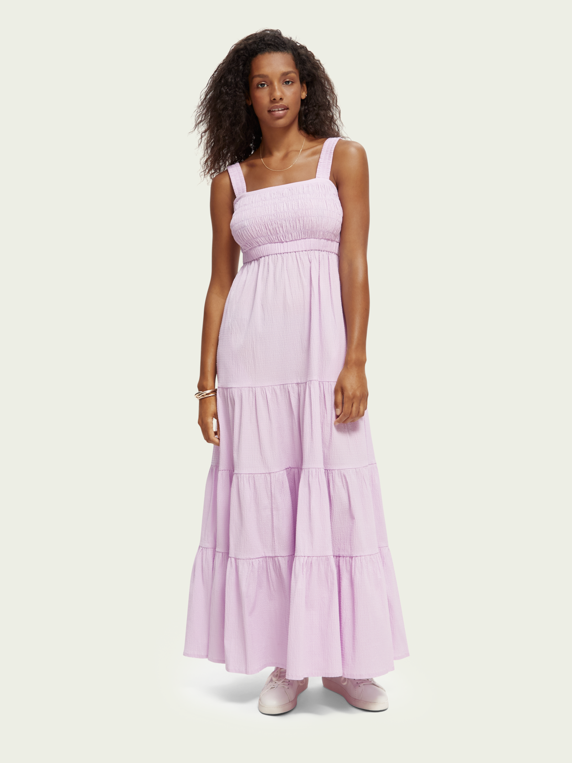 Seersuckers Maxi Dress | scotch & soda outlet