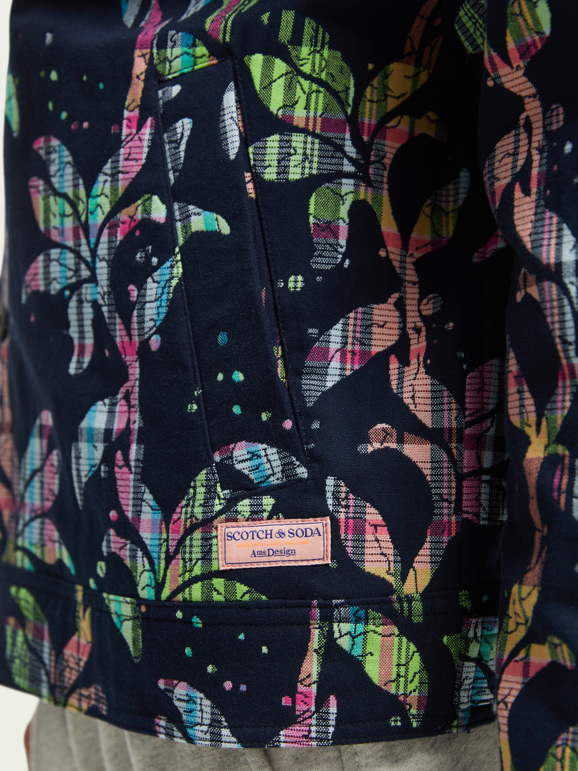 Jacquard Organic Cotton-Blended Blazer | Scotch And Soda Outlet