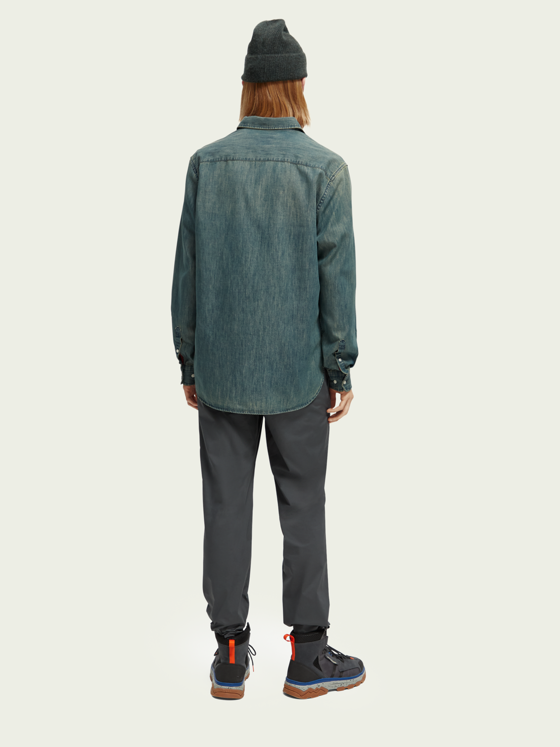 Regular Fit Pocketed Denim Shirt With Sleeve Adjustment | Scotch And Soda Outlet