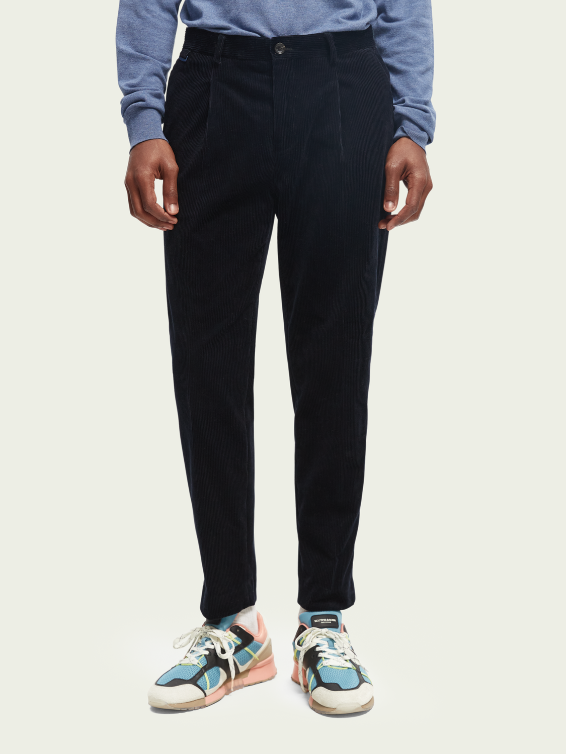 Blake Pleated Corduroy Chino | Scotch And Soda Outlet