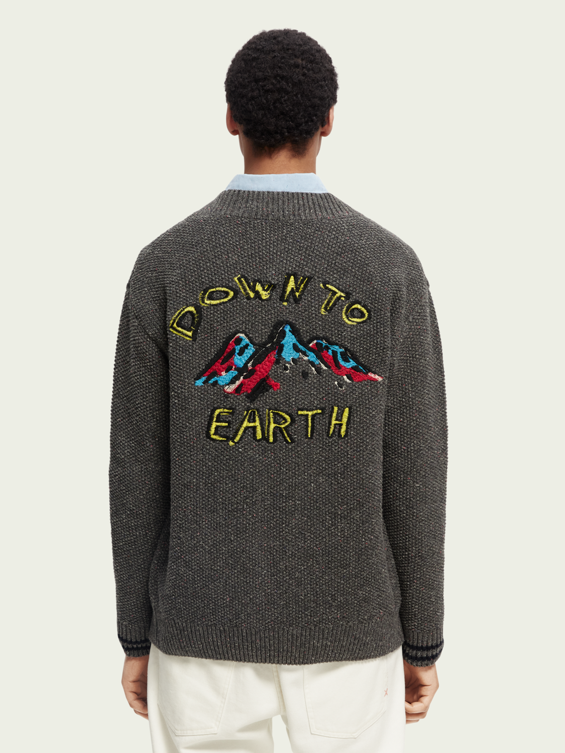 Embroidered Varsity Patch Cardigan | Scotch And Soda Outlet