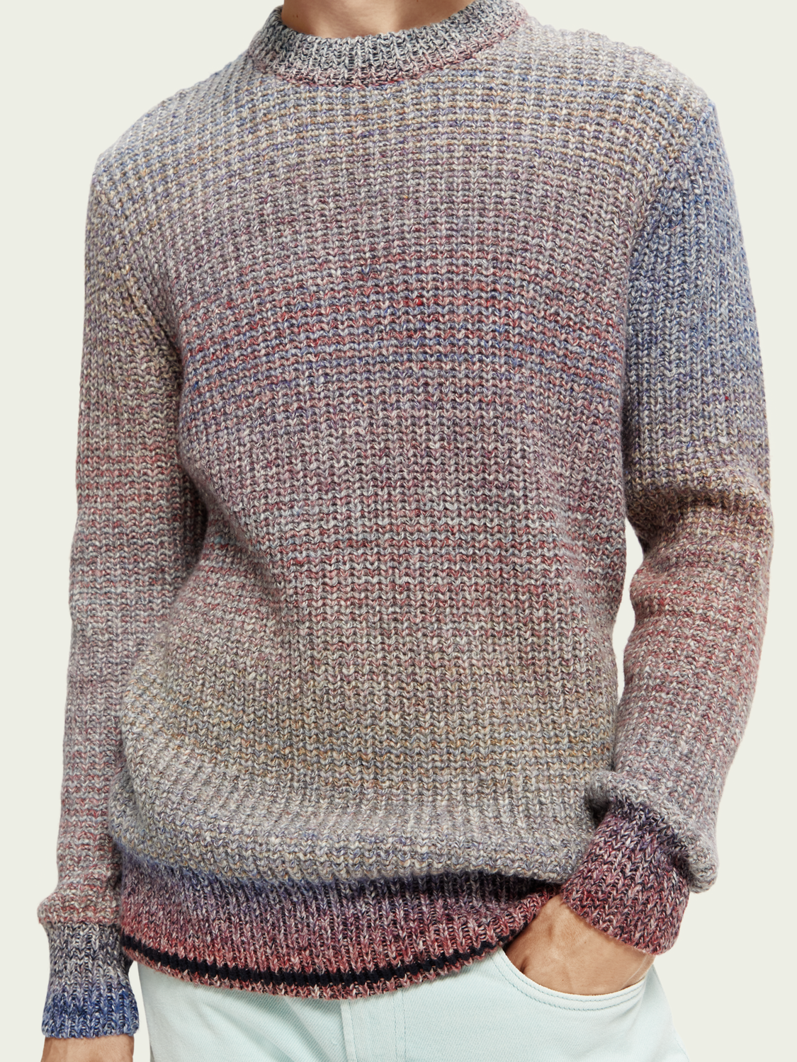 Gradient Rib-Knit Sweater | Scotch And Soda Outlet