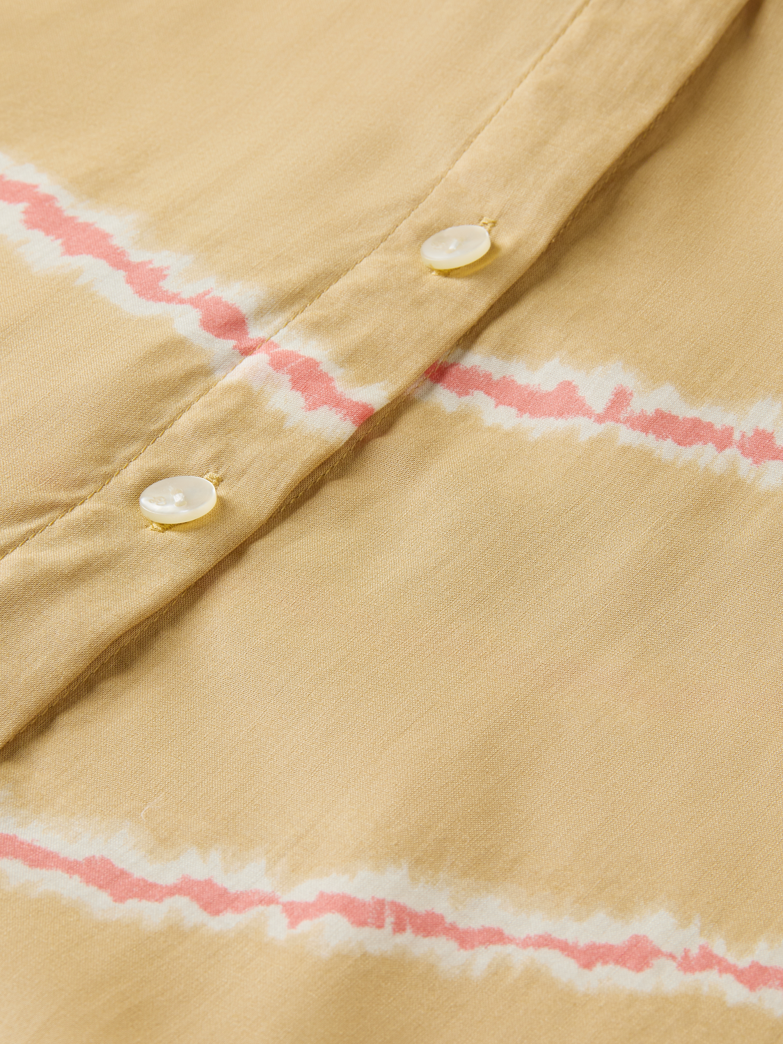 Printed Balloon-Sleeve Shirt